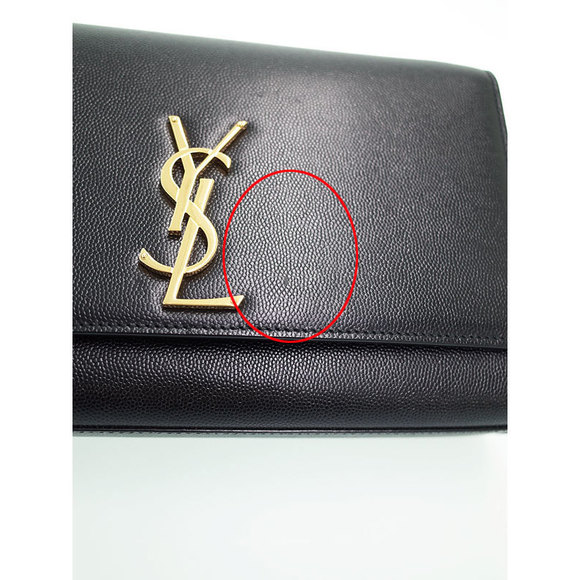 Saint Laurent Paris Kate Monogram Satchel Chain Shoulder Bag Black - Picture 6 of 9
